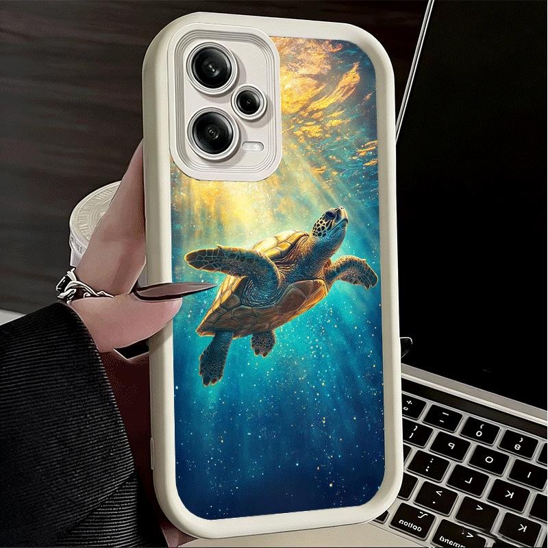 Summer Sea Turtle Cute Soft Phone Case for Xiaomi Poco X7 X6 X5 Pro X4 Gt X3 F7 Ultra M8 M7 Redmi 15C 15 14C 13 13C 12 12C 10 10