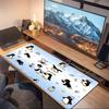 Penguin Party Adventure Large Size Mouse Pad Large Gaming Table Cushion Nonslip Laptop Tablet Big Mousepad Xxl Mat Mini Pc Playmat With Lock Edge