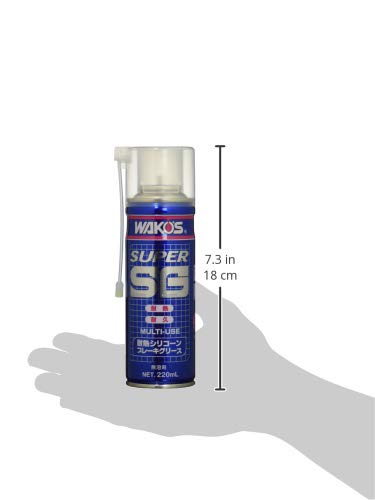 WAKO'S SSG Super Silicone Grease Aerosol, Heat-Resistant Silicone Brake Grease, 220ml, A281 [HTRC2.1]