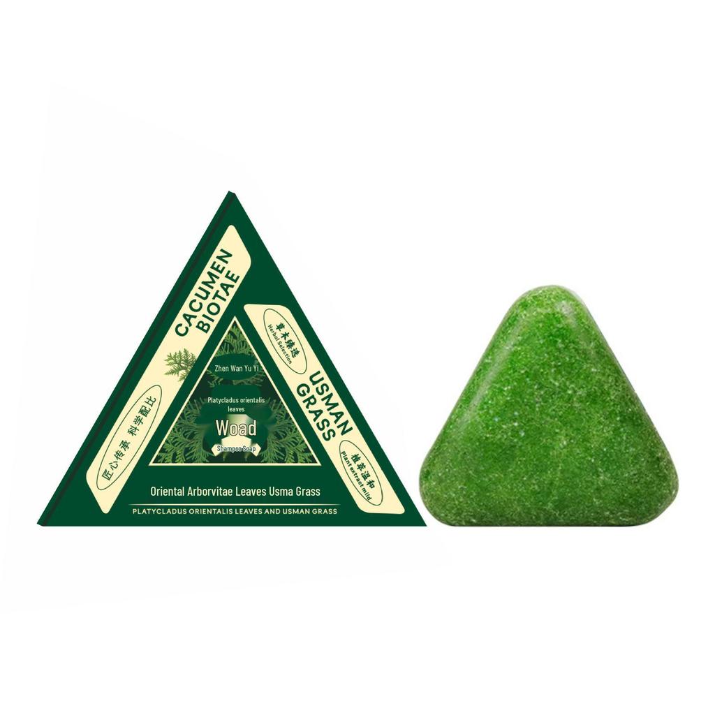 Orientalischer Lebensbaum & Usma-Gras Shampoo-Seife mit Polygonum Multiflorum - Handgefertigte Haarfixierende Kaltverfahren-Körnchen.