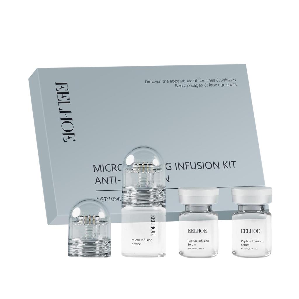 EELHOE Hyaluronic Acid Facial Set - Hydrating Roller & Cleanser for Nourishing Skin, Pimple & Blackhead Treatment