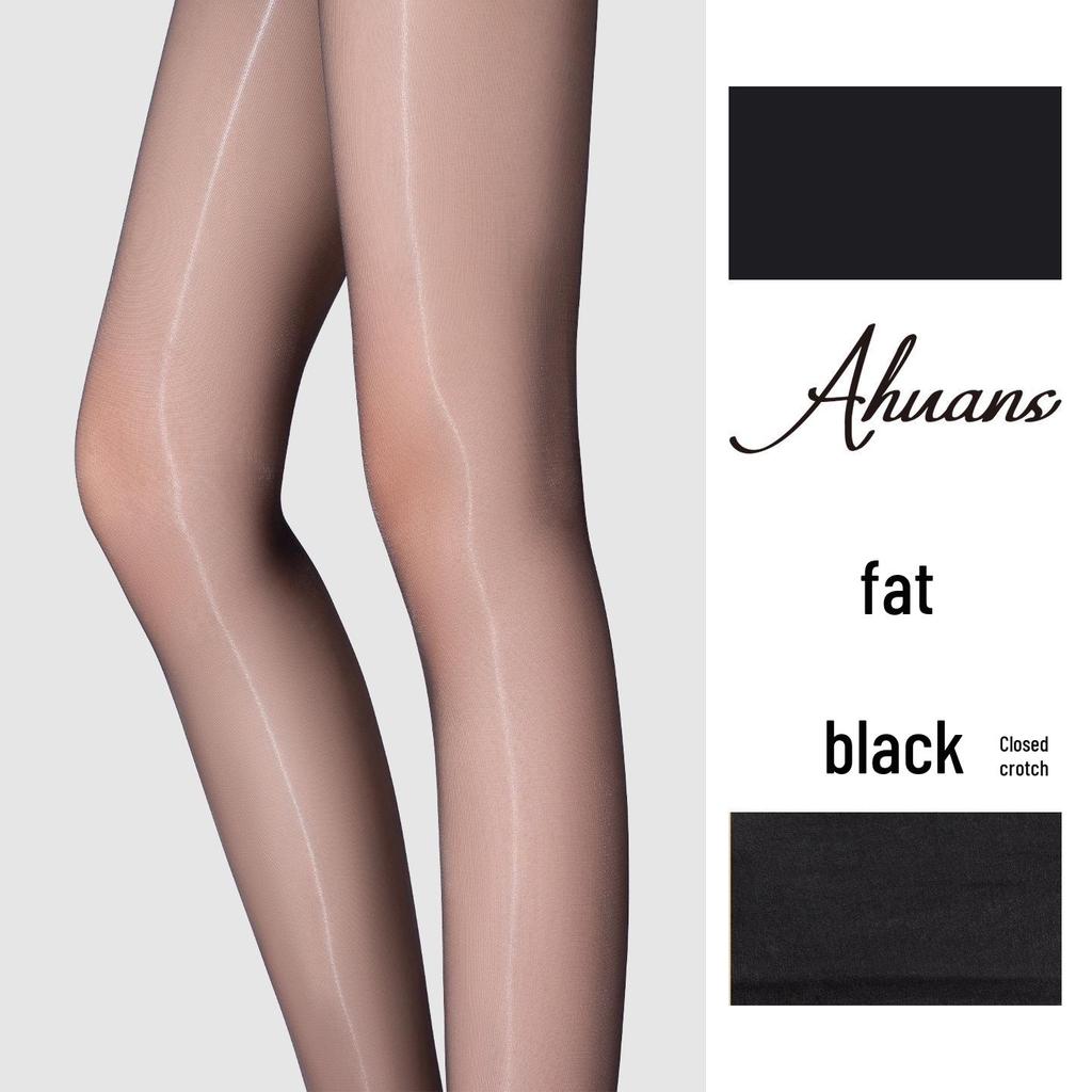 Love Fantasy 'Titanium' Ultra-dünne nahtlose Strumpfhose: Transparente, ölig glänzende Aurora-Strümpfe, tailliert, sexy schwarzes Design.