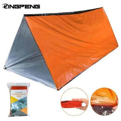 Notfall-Schlafsack, ultra-wasserdichte Mylar-Thermodecken, leichter Überlebens-Schlafsack, hält warm für Camping und Wandern