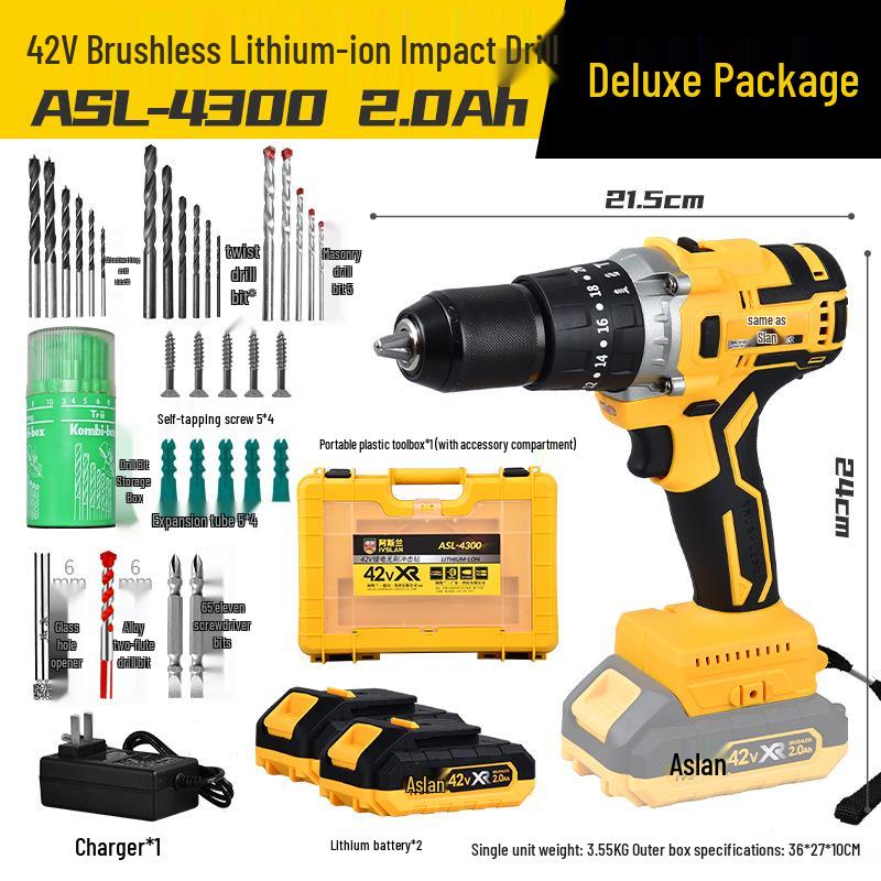 Aslan 13mm High-Power Brushless Cordless Impact Drill