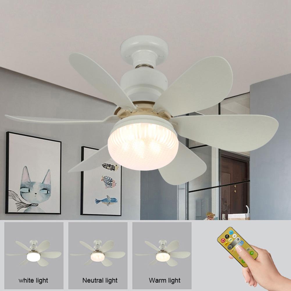 Ceiling Fan with Light Chandelier Ceiling Fan with Remote Control Silent LED Light Fan Timing Indoor Ceiling Fan for Home Office