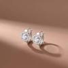 2024 Hot-Selling High-End Zirconia Stud Earrings with 925 Sterling Silver Needle for Ear Care