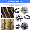 68PCS 304 Stainless Steel Rubber Lined P-Clip Cable Clamps 8 Sizes R-Type Cushioned Pipe Hose Tube Wire Management Kit with Box