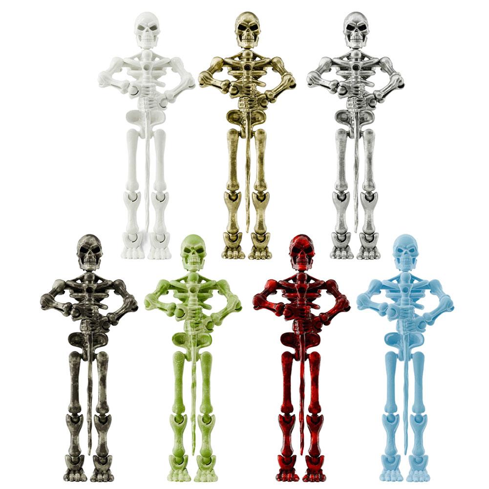 Medieval Skeleton Doll Robot Action Figure With Movable Joints, Creative Poseable Mannequin Desktop Decor For Stress Relief Toy