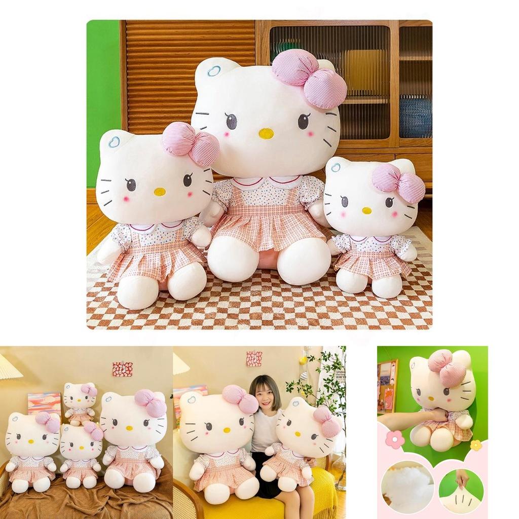 Hellokitty Plush Cat Doll Pink Student Kt Toy