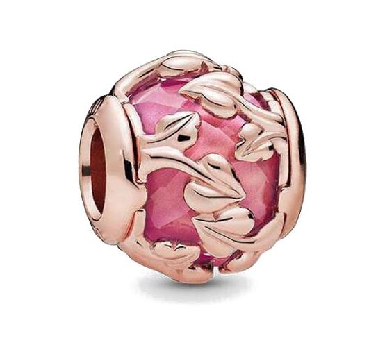 Neue Mode Kupfer Roségold Platinierte Blumen Perlen Anhänger Kompatibel Mit Authentischen Charm-Perlen Armbändern Damenschmuck Geschenk