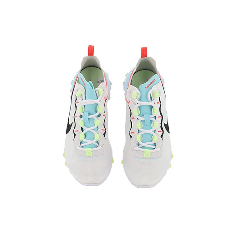 New Nike React Element 55 White Black Blue Women's DB5926-101