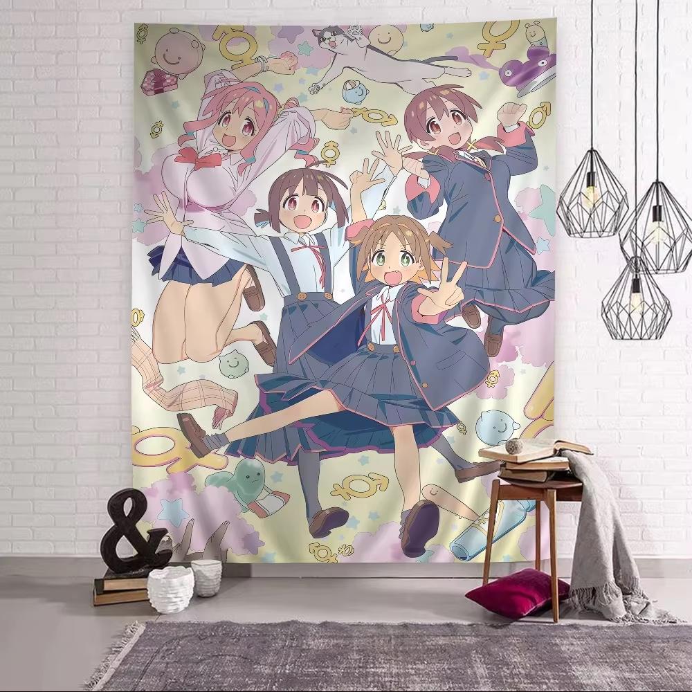 Onimai: I'm Now Your Sister! Tapestry, Anime Girls Wall Hanging, Cute Pastel Room Decor for Fans