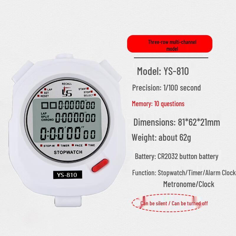 YS Digital Stopwatch Timer for Sports & Training