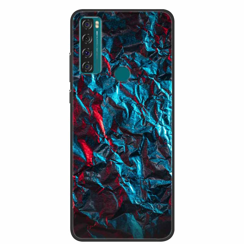 Per Custodia TCL 20 SE Marmo Silicone TPU Cover Posteriore Morbida Custodia per Telefono Per TCL 20 SE T671H Coque Cartoon Antiurto Moda Funda