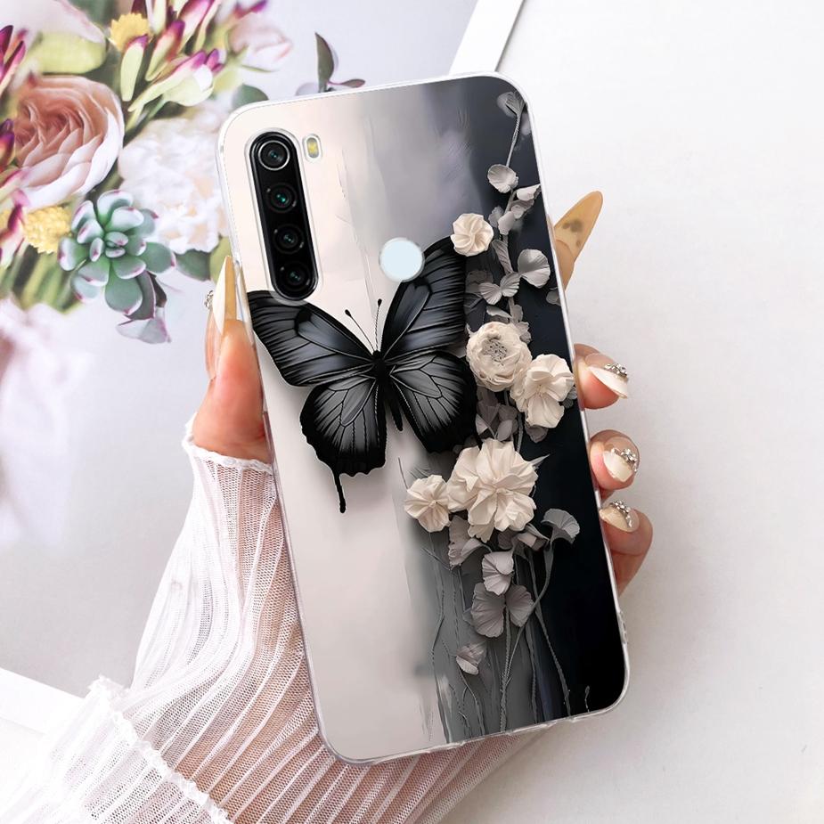 Pour Xiaomi Redmi Note 8 Note8 T Coque Nouvelle Housse Peinte de Luxe Coque de Téléphone Souple Fine Pour Xiaomi Redmi Note 8 Pro Note8 2021 Fundas