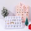 Christmas 24 Cell Cartoon Charm Bracelet Gift Box With Zinc Alloy Material For Women And Men