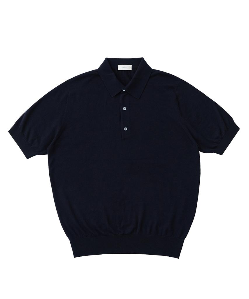 VERNO 26Ss Cashtouch Short Sleeve Polo Knit Dark Navy