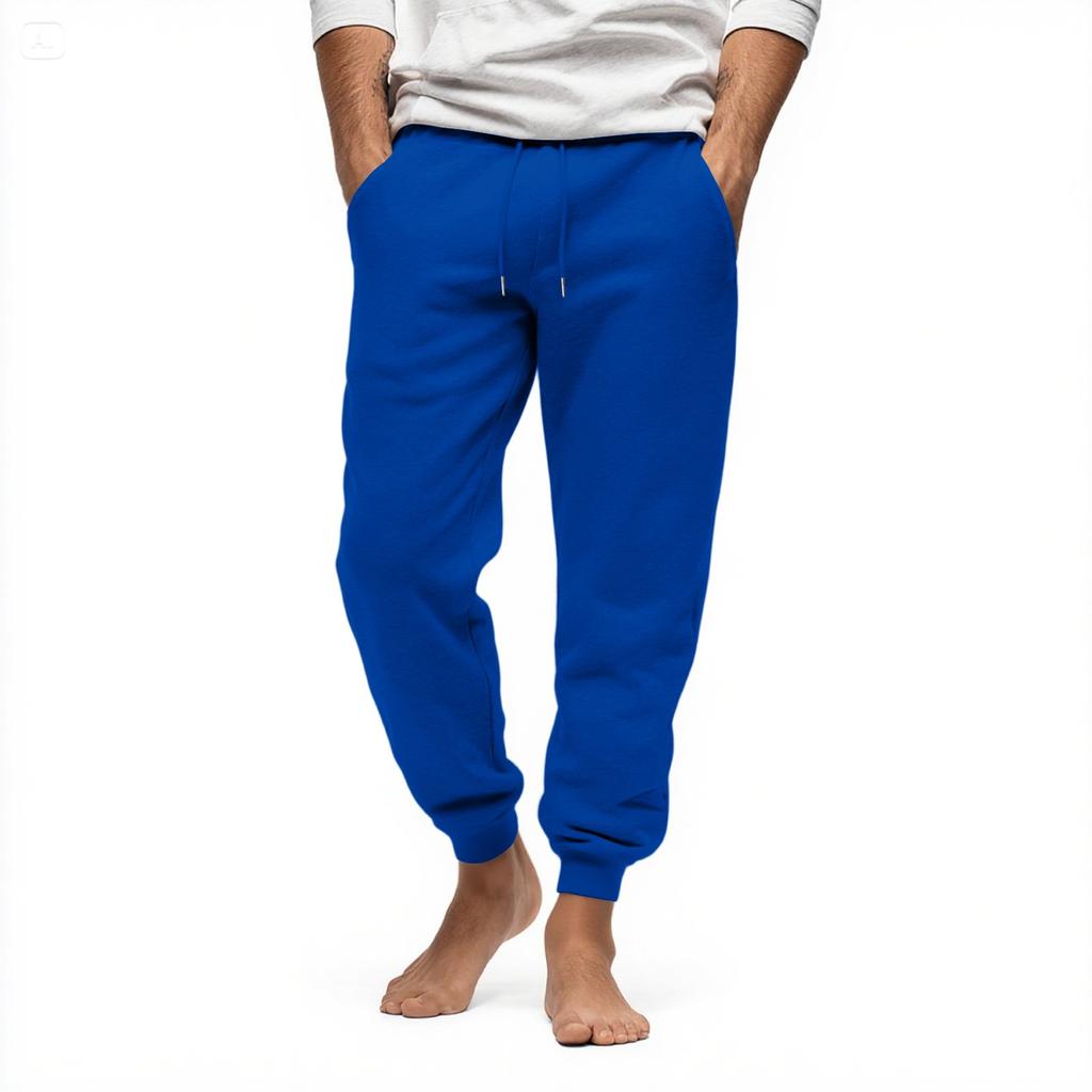 Herren Lockere Freizeit-Sweathose Elastischer Bund Kordelzug Sporthose