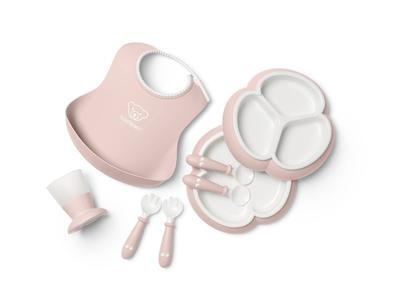 Baby Bjorn Genuine Dinnerware Set 8pcs Powder Pink [Japanese Guarantee]