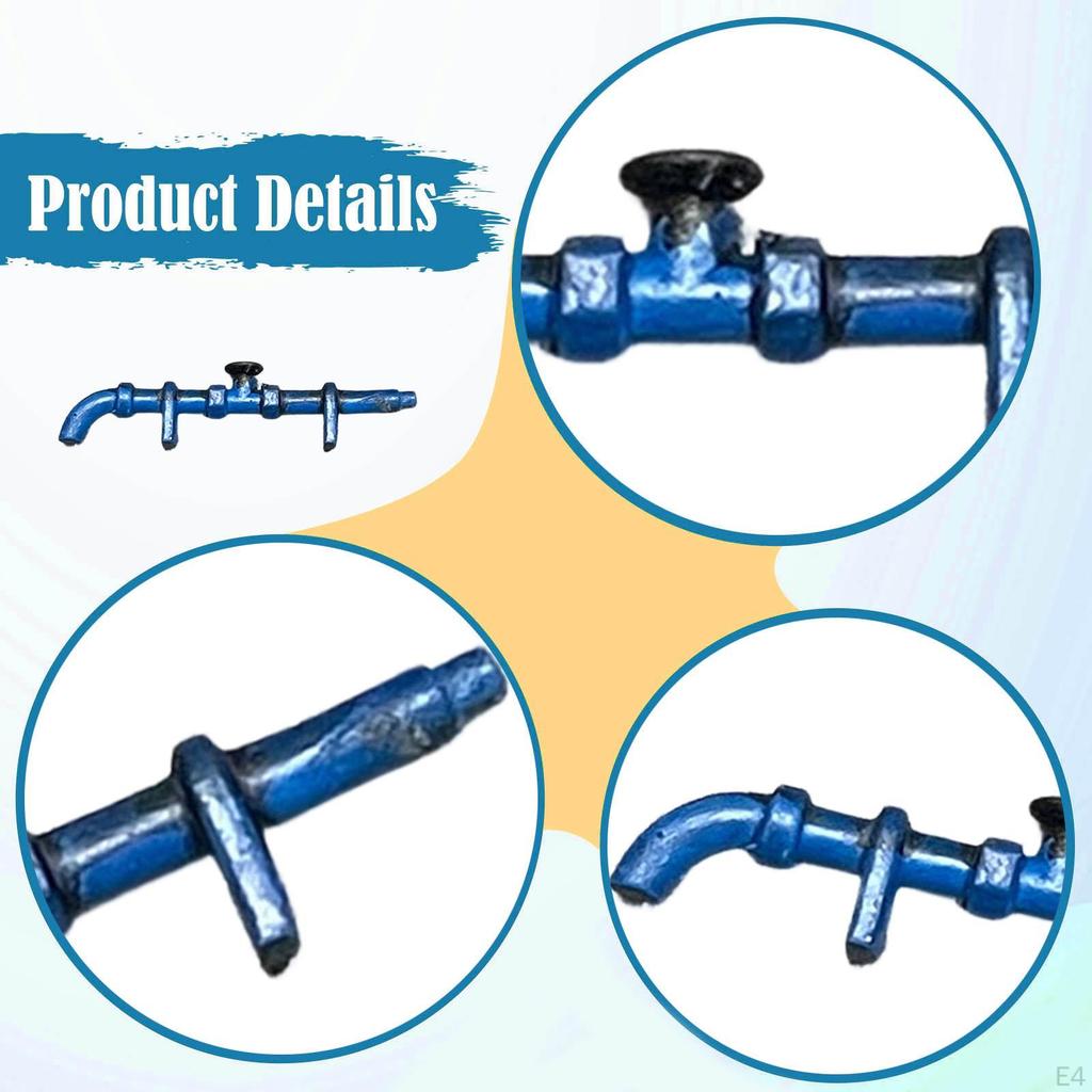 1/64 Scale Water Pipe Model Pipeline Diorama Accessories Creative Doll House Tiny