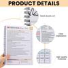 Adhd Cleaning Planner,Editable Home Cleaning Plan,Daily,Weekly, Monthly,Yearly Cleaner Schedule and Checklist,Adjustable Clean Up Household Chores