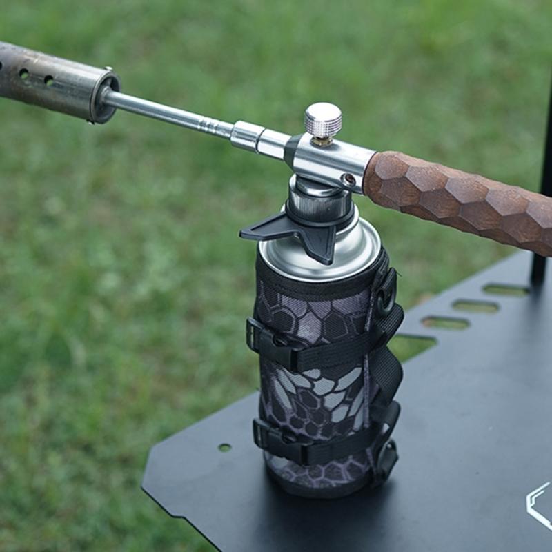 Outdoor Stove Camping Gas Converter Adapter with Fixed Bracket Camping Gas Stove Conversion Head Furnaces Converter