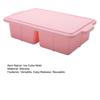 Square Ice Cube Tray with Lid 2-Cavity Food-Grade Silicone Easy-Release Mold for Whiskey Cocktails Leak-Proof Stackable Ice Cube Maker