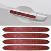 4pcs/set Reflective Car Door Handle Sticker Bling Car Handle Crystal Decal  Car Decoration