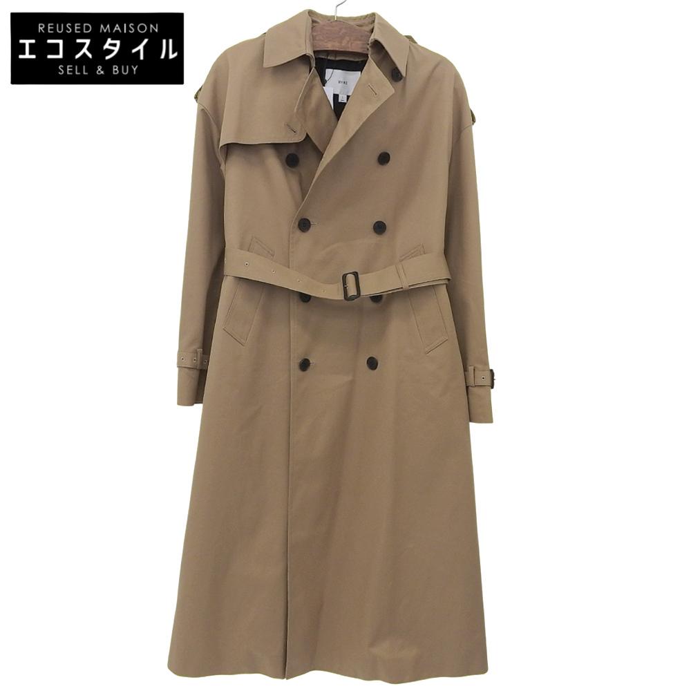 

HYKE Men s Oversized Trench Coat, Beige, 17449-0901 coat 1 beigeUsed