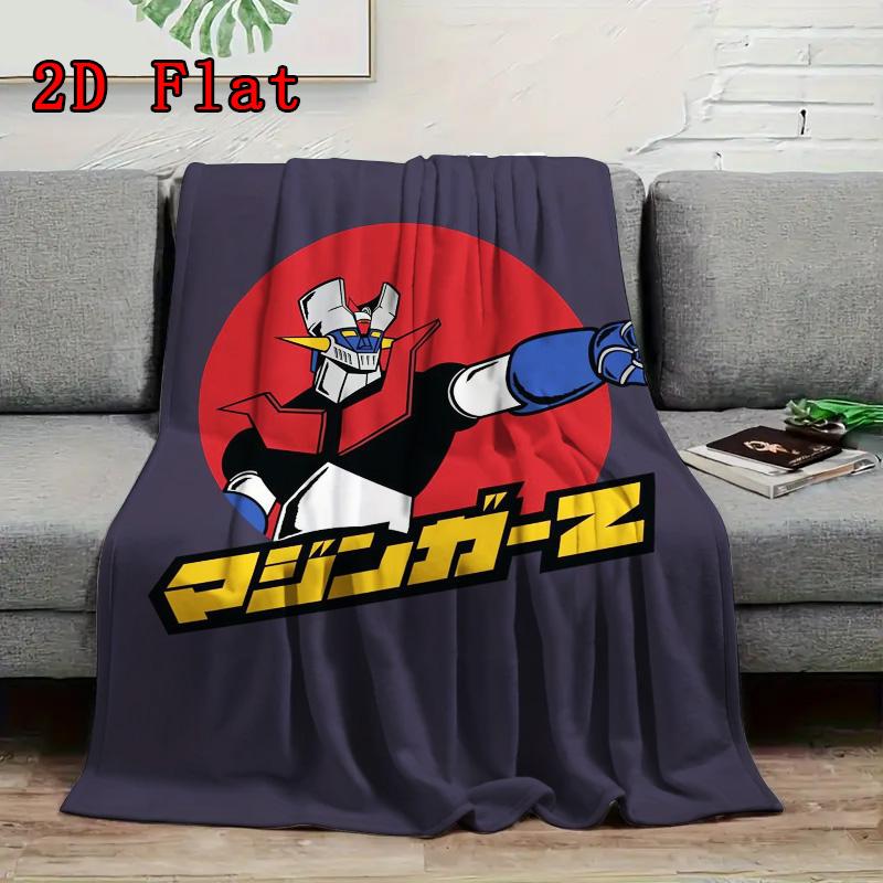 Mazinger Z 2D Flat Pattern Flannel Blanket High quality All Seasons Warmth and Comfort Perfect for Christmas Gifts.DMT0925403