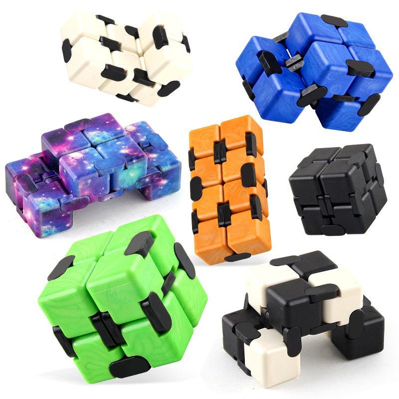 Halloween Stress Relief Cube Infinite Fidget Toy for Kids Christmas Gift Decompression Puzzle Finger Toy