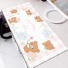 Anime Mouse Pad Kawaii Laptop Desk Decoration Mouse 30x80cm Gamer Rubber Mat Cute Rilakkuma Non-slip Keyboard Office Accessories