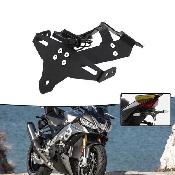 Illuminated License Plate Holder for 2021-2024 Aprilia Tuono V4 1100 Motorcycle