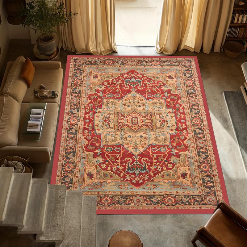 Thisis A Vintage Persian Kids Room Rug Non Slip Stain Resistant Playroom Bedroom Living Room Nursery Carpet Home Decor Mat