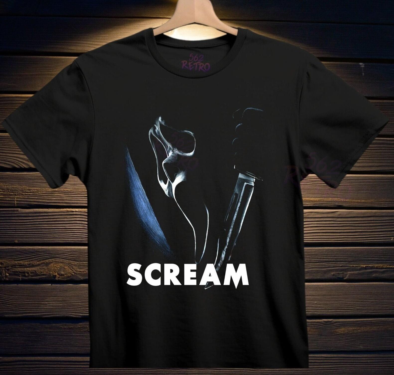Scream Horror T-Shirt Black S-3XL Ghostface S