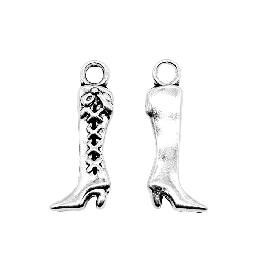 

Туфли Высокие Шармы Материалы Винтажные Украшения A11-10pcs-19x8mm