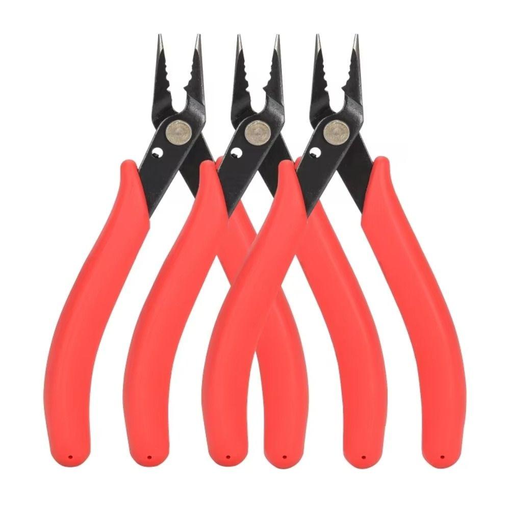 Carbon Steel Jewelry Making Pliers Double Rings Needle Nose Pliers Beading Pliers Handmade Jewelry