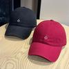 Simple Embroidery Shows the Face Small Cap Soft Top Wide Brim Versatile Casual Baseball Cap Couple Sun Hat
