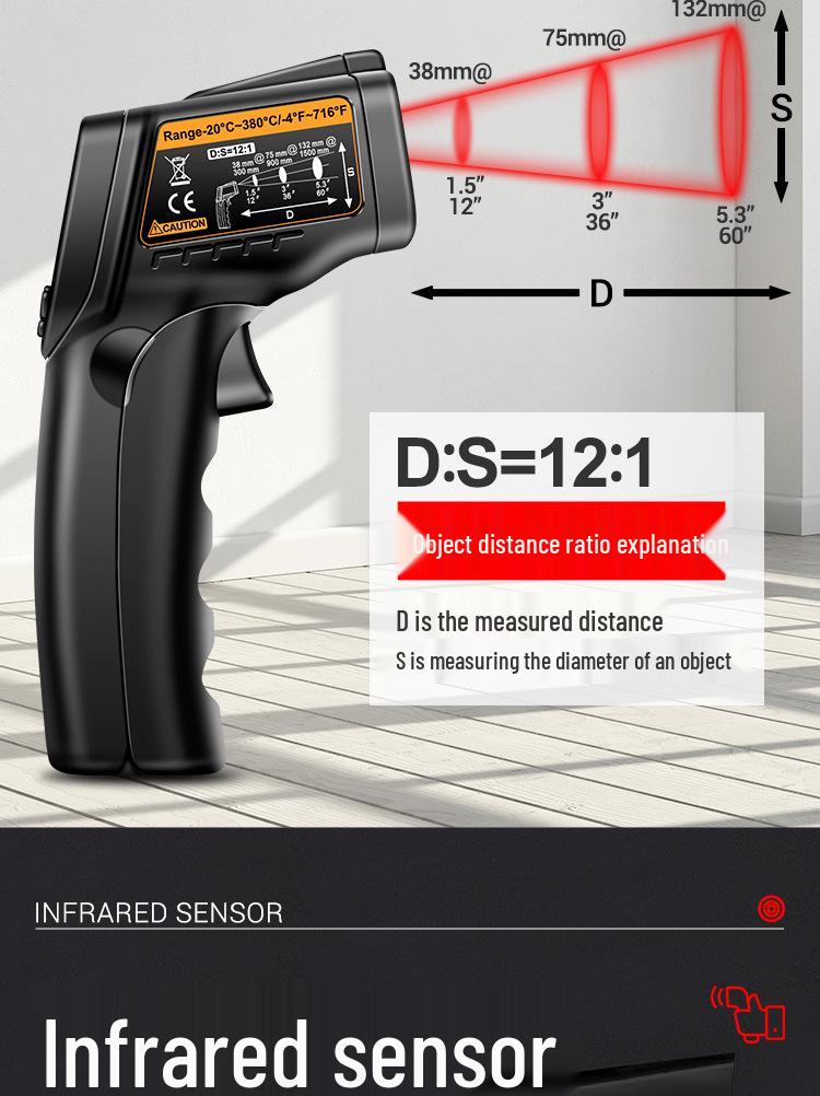 ANENG TH103 High-Precision Infrared Thermometer for Industrial and Commercial Use