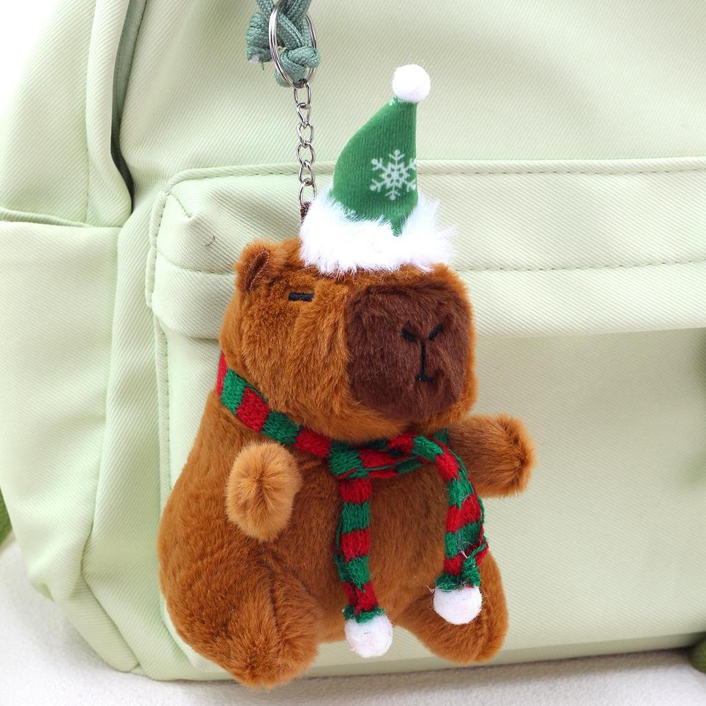 Capybara Plush Keychain: Cute Pull-out Toy & Internet Celebrity Pendant Charm
