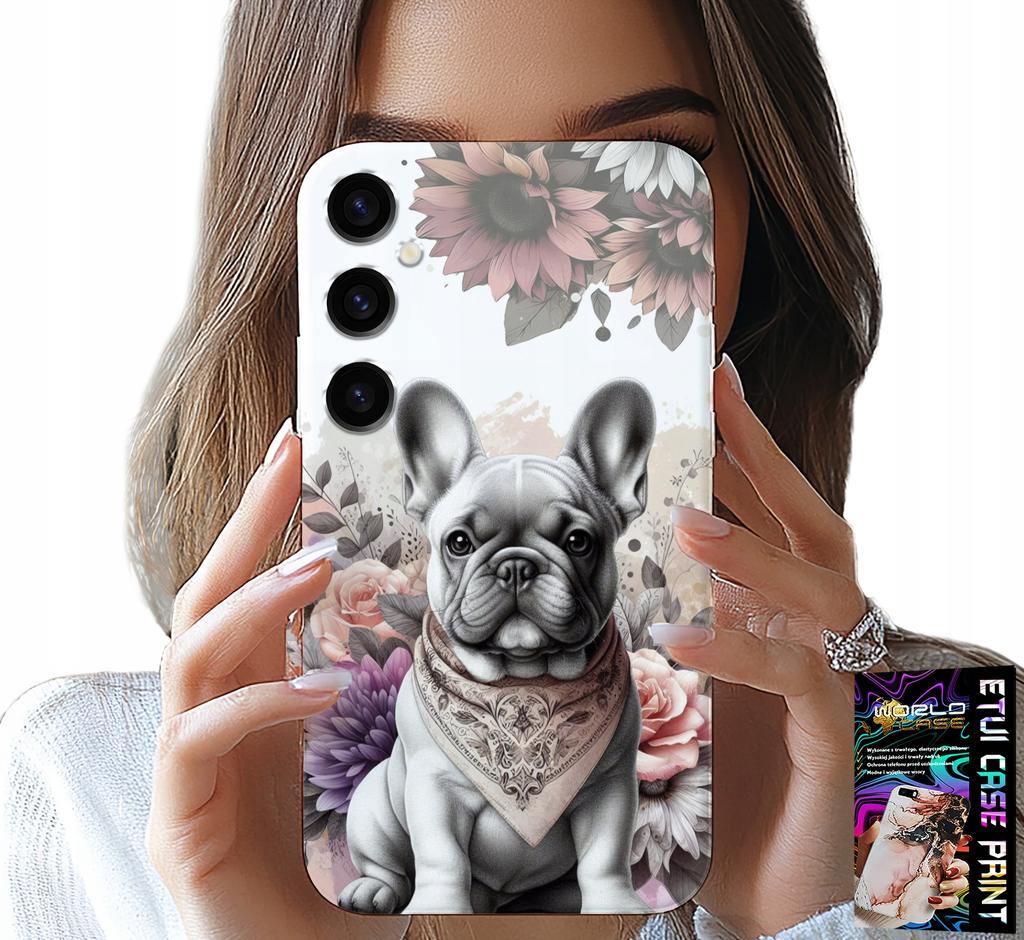 Etui Do Samsung Galaxy S24 Plus - Buldog Buldogi Pieski Rasy Psów Plecki