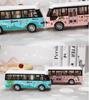 Children's Double-Decker Bus Toy: Convertible Police/Sightseeing Model with Openable Doors, Sound, Light & Inertial Motion