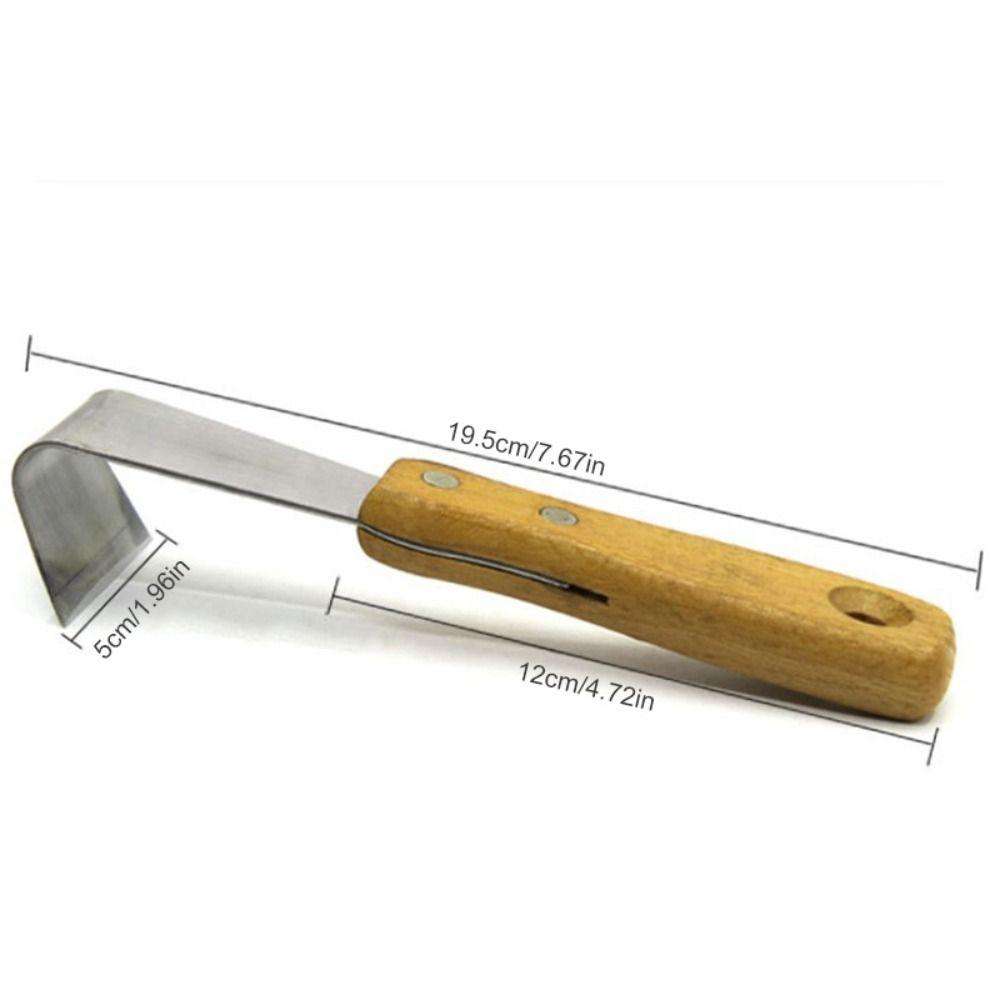 Wooden Handle Tree Bark Scraper Multifunctional Smooth Debarker Tree Bark Removal Tool Woodworking