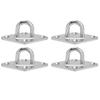 4 PCS 304 Stainless Steel Heavy Duty Hammock Hanging Kit Rhombus Includes Screw Bolts Ceiling Hook for Swing Chairs