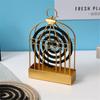 Vintage Wrought Iron Mosquito Cage Golden Bird Cage Mosquito Coil Box