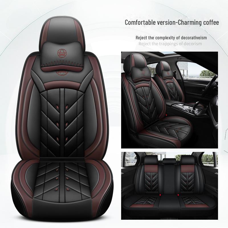Universeller Leder-Autositzbezug für Great Wall & Haval Modelle: Cannon, H6, Big Dog, M6, First Love, F7 - Voller Kissenbezug