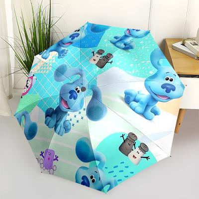 1pc Blue's Clues & You! Umbrella with Plastic Handle,Suitable for All Seasons Home Travel Outdoor UmbrellaM1385