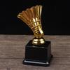 Badminton Trophy Golden Plastic Prizes For Kids Competitions Award Medal Decorative Model Sports Game Toy Champion