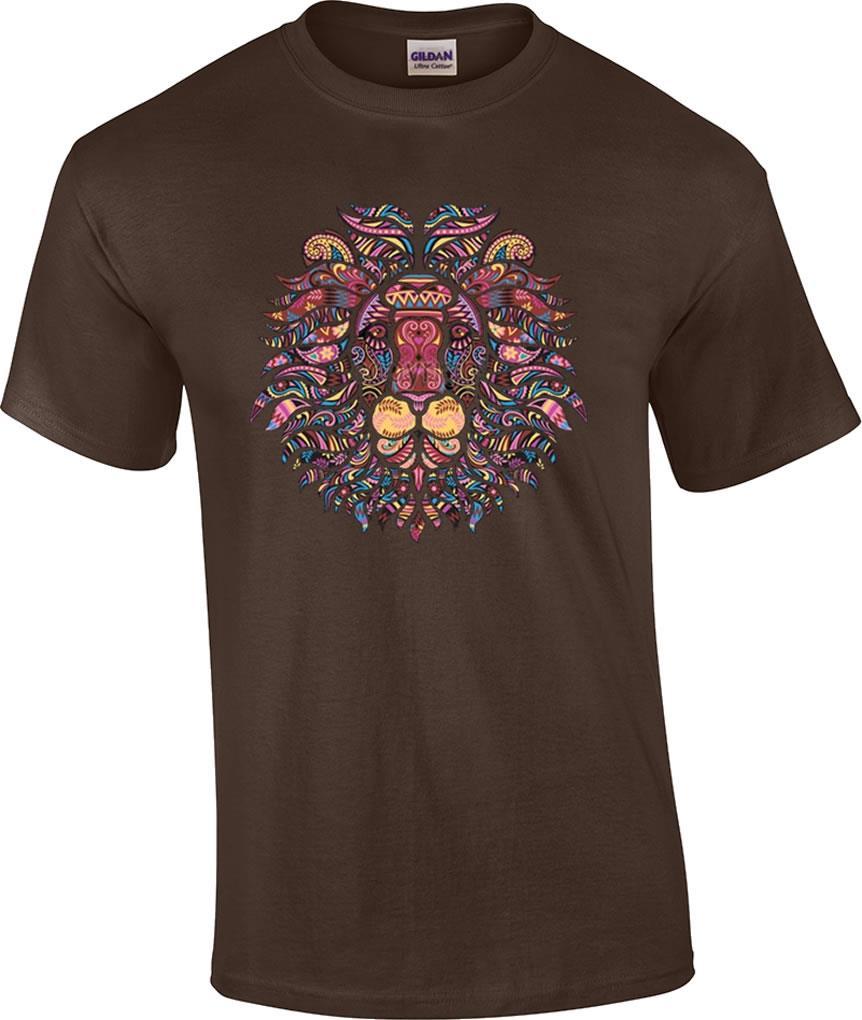Mosaic Lion Safari Wildlife Lions T-Shirt S