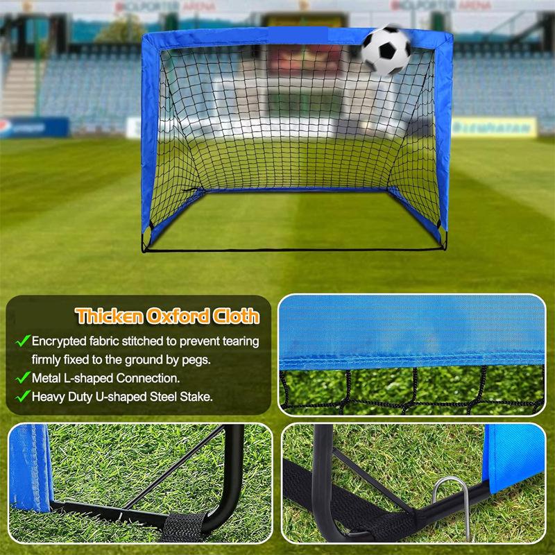 Portable Folding Soccer Goal for Kids - Movable Training Net Frame, Hot Selling